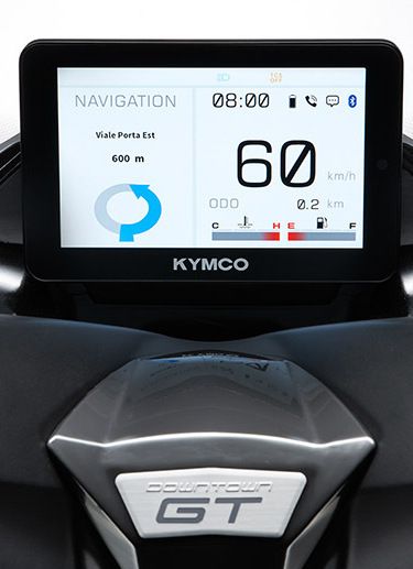 CTE x KYMCO 7-inch TFT instrument unveiled at the Milan Auto Show